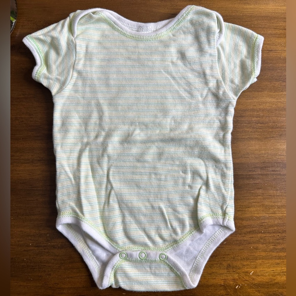 Honey Bunny Striped Onessie 6-9months